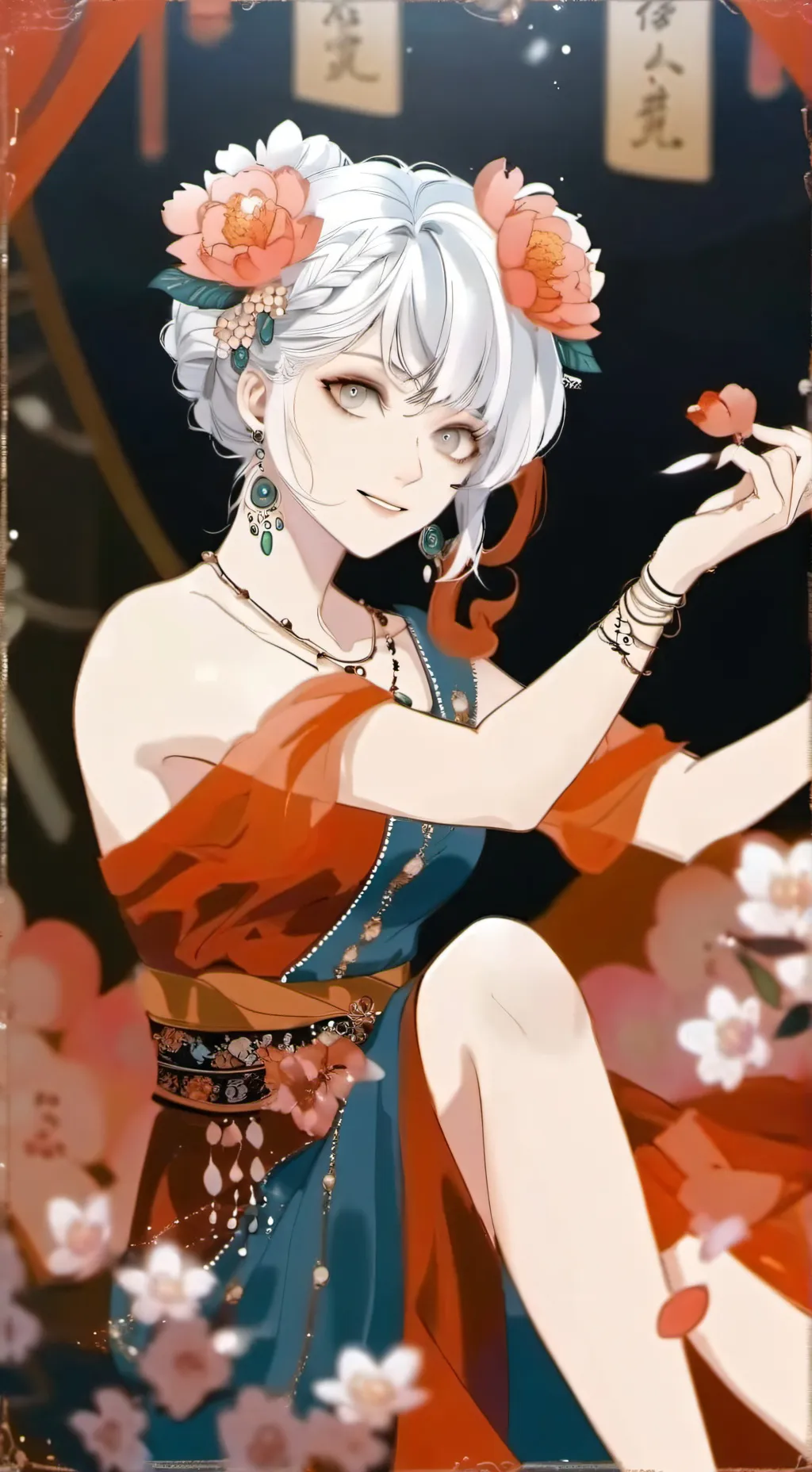 ai character: hapona makid background