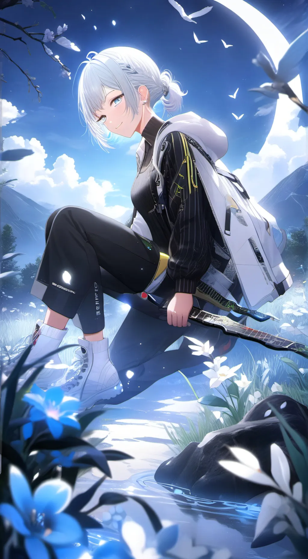 ai character: Сиеста background