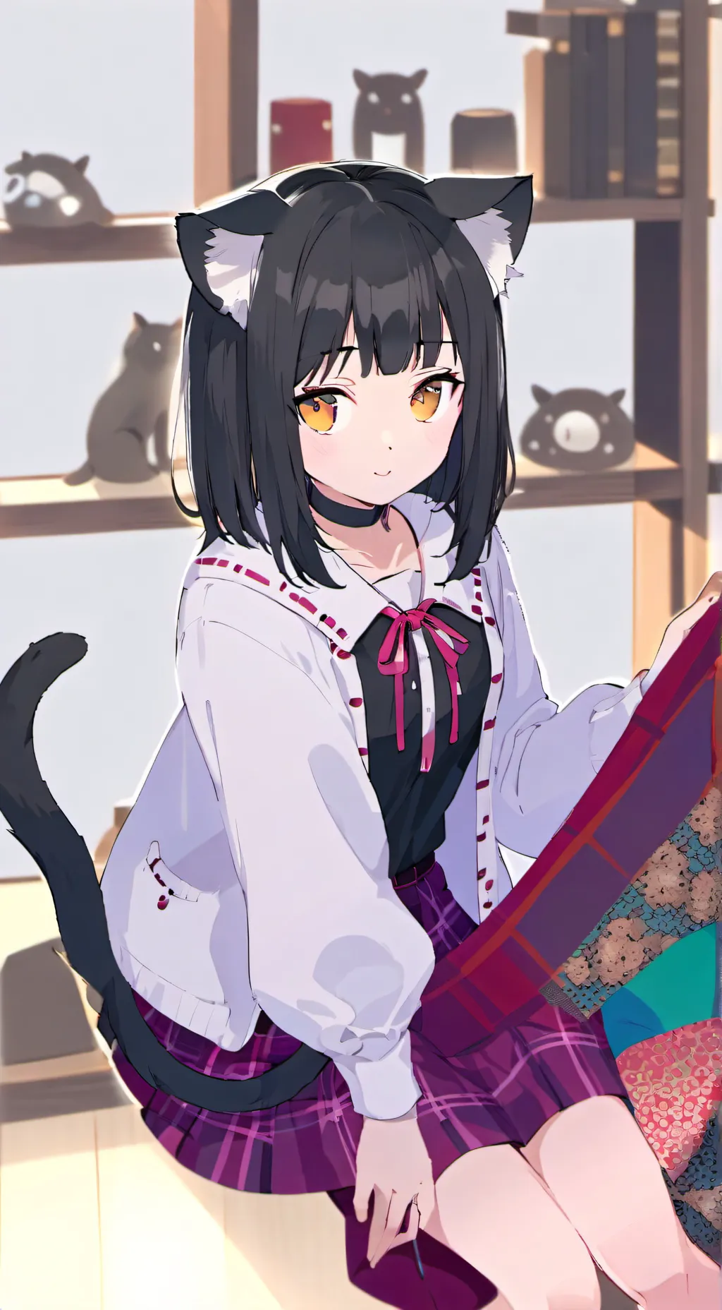 ai character: Leopard-print Spirit Cat background