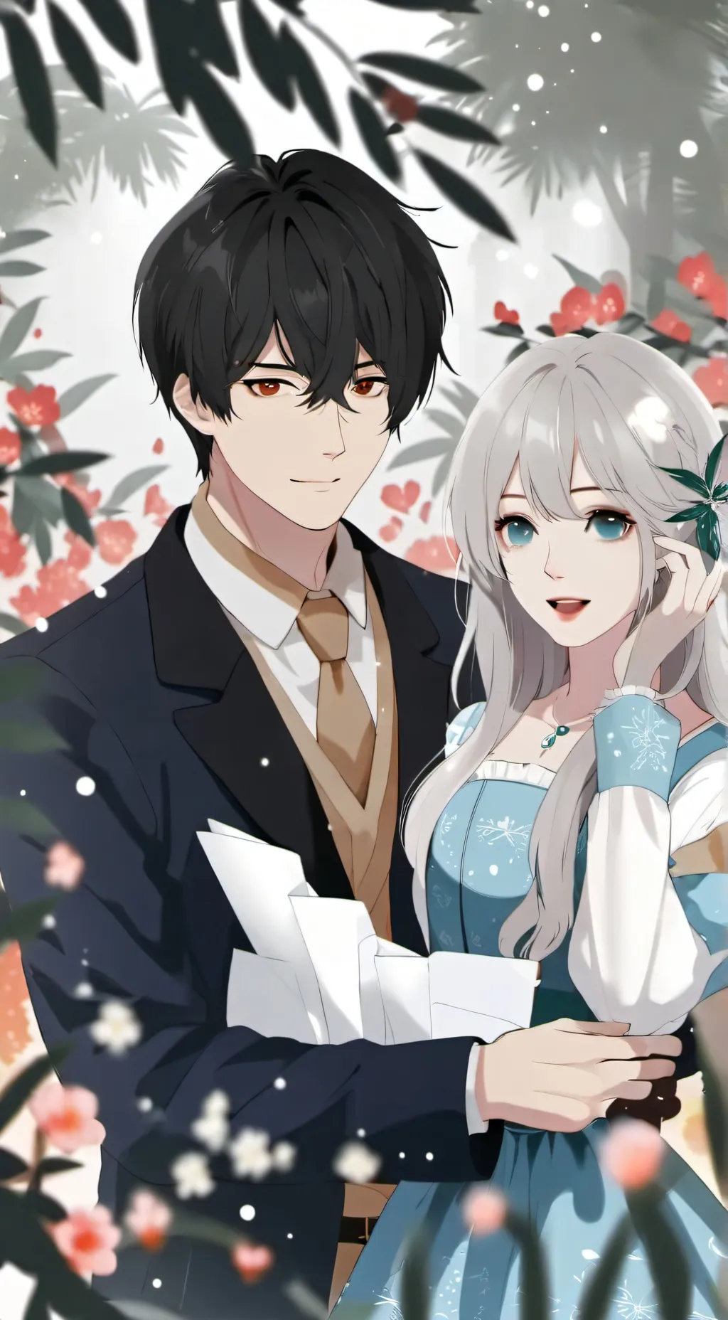 ai character: Fasy and Veronica  background