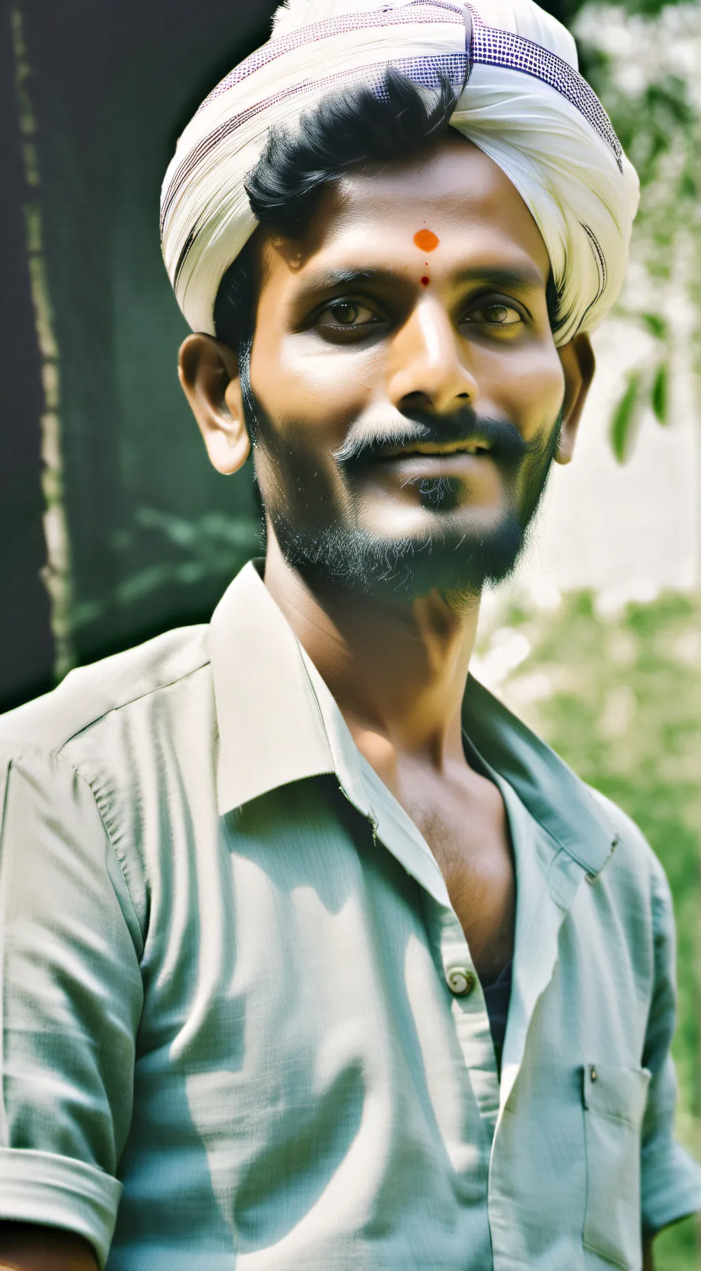 ai character: India man background