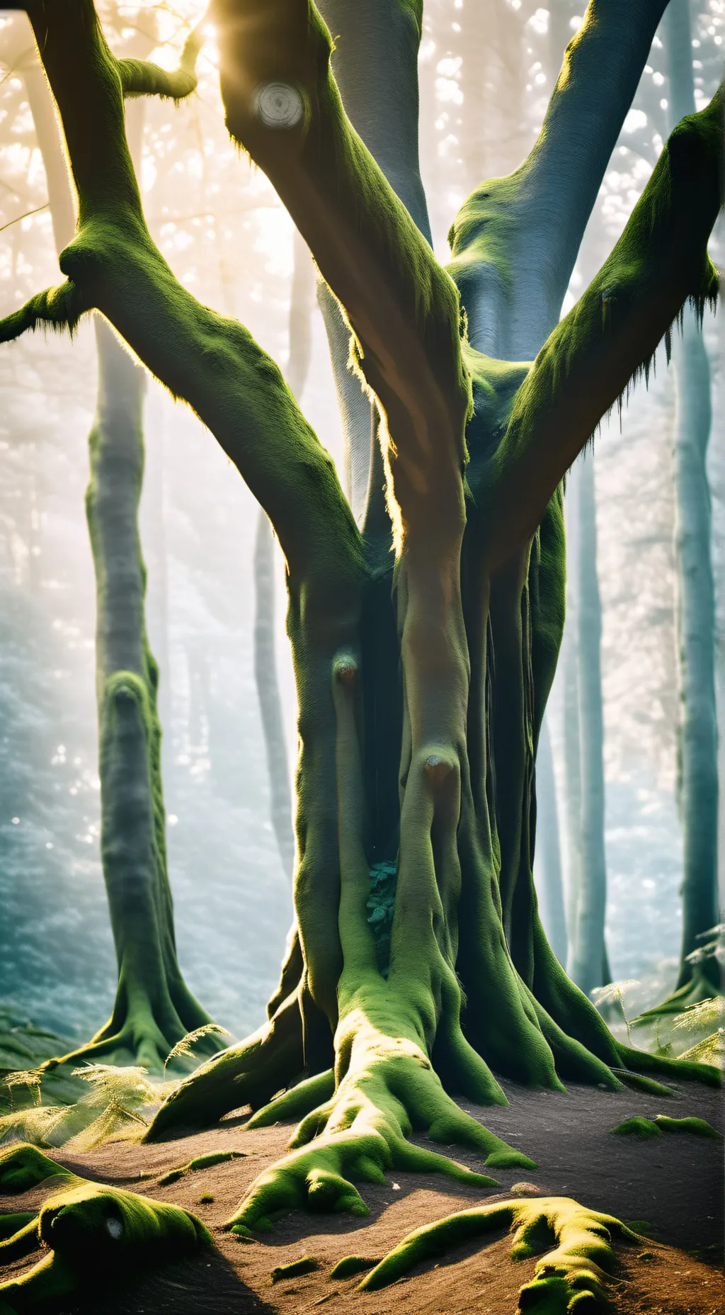 ai character: Dark forest  background