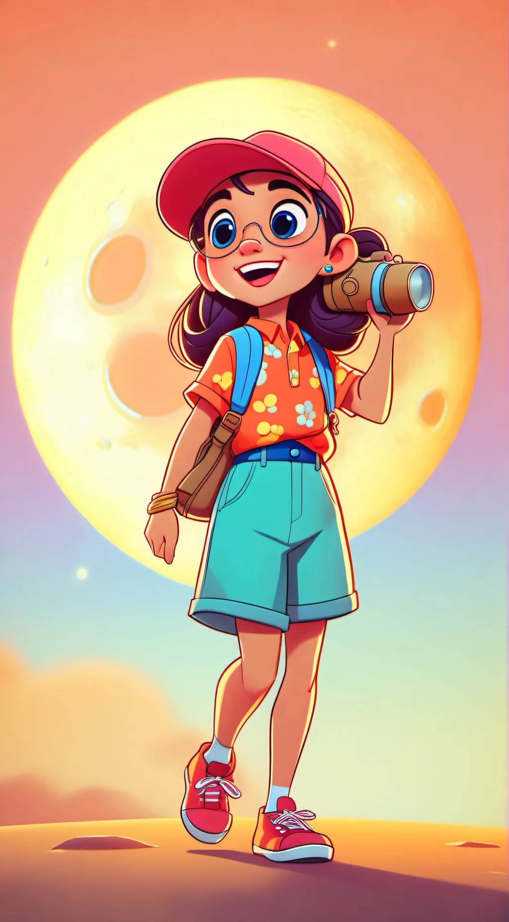 ai character: Smiling critters background