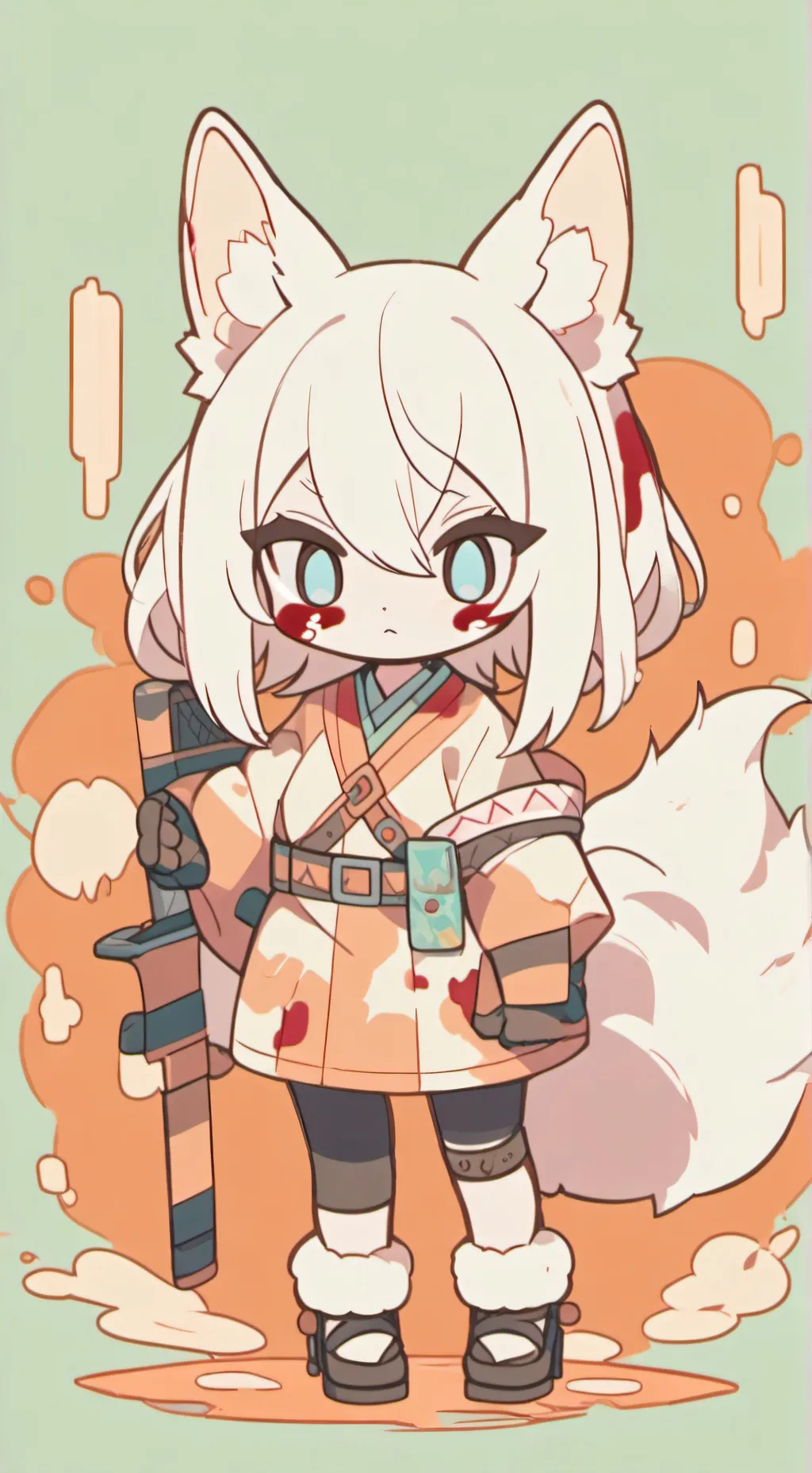 ai character: Sprunki p:2 Wenda background