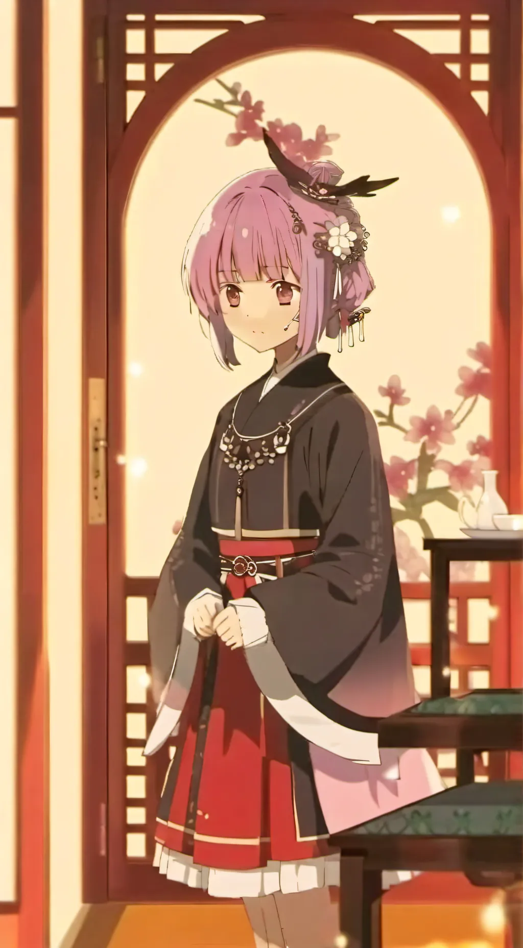 ai character: Flora background