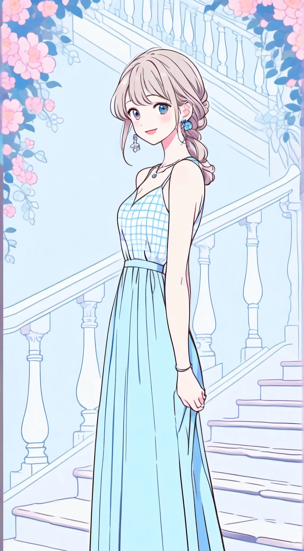 ai character: Amy  background