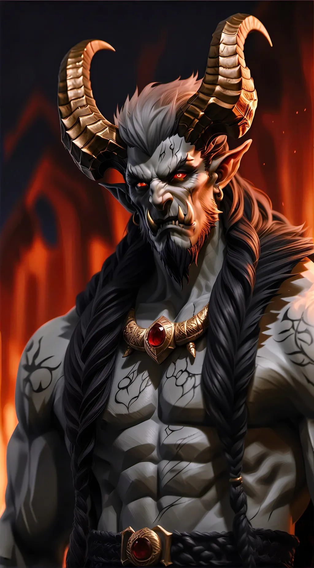 ai character: Demon King background