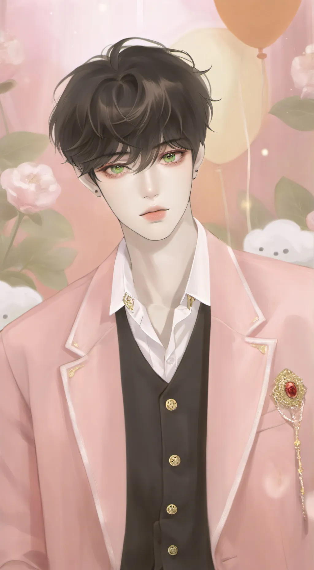 ai character: Xander🖤◼️ background