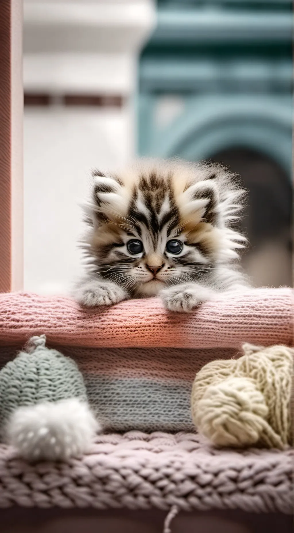 ai character: gatito peluche background