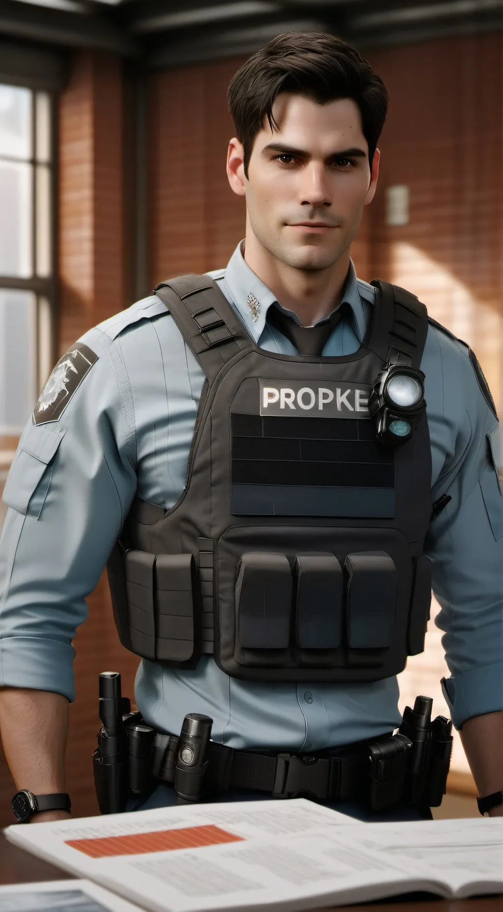 ai character: Sam Swarek background