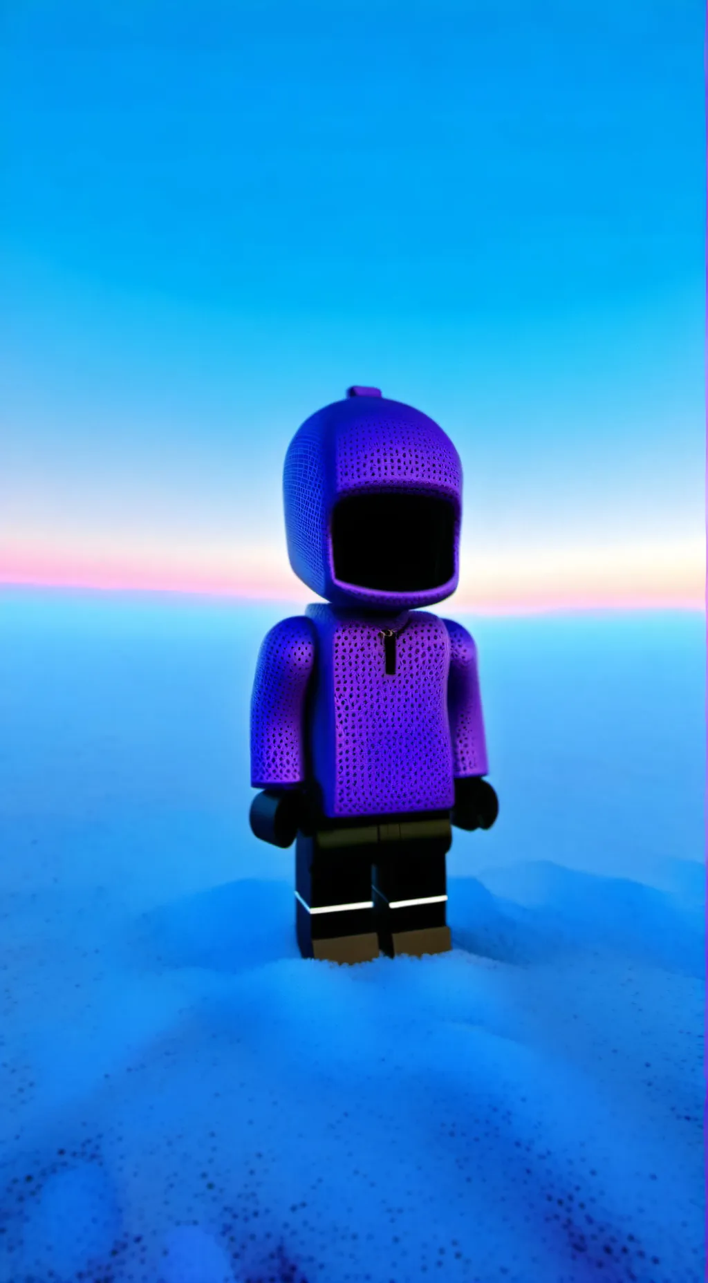 ai character: Purple  background