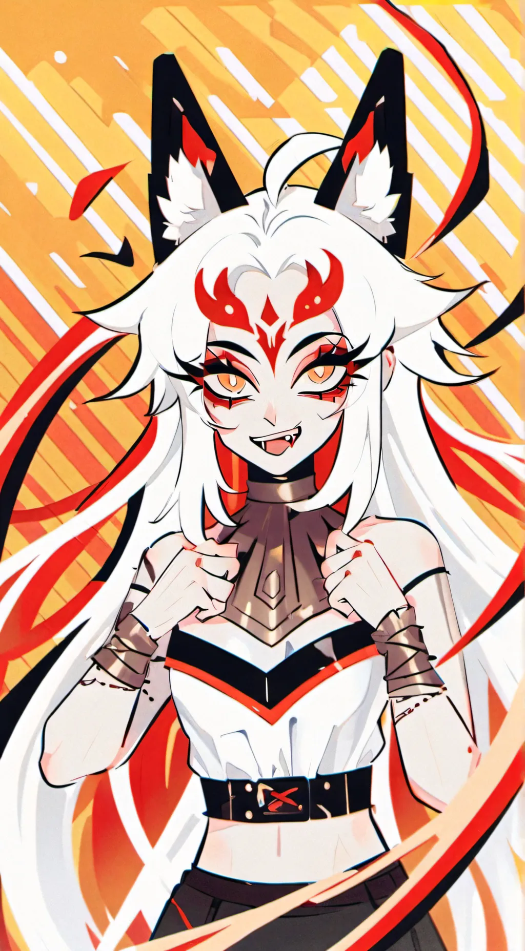 ai character: Female lucifer background