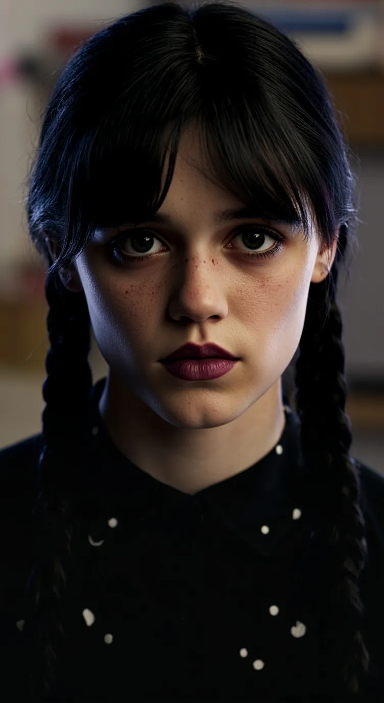 ai character: Wednesday Addams background