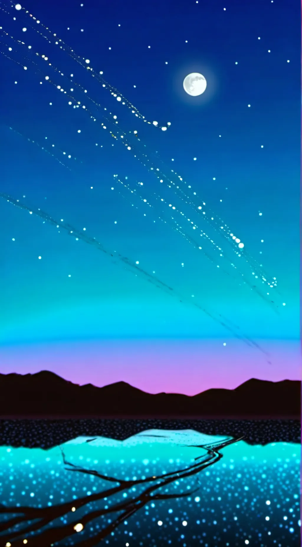 ai character: Sky (night time) background