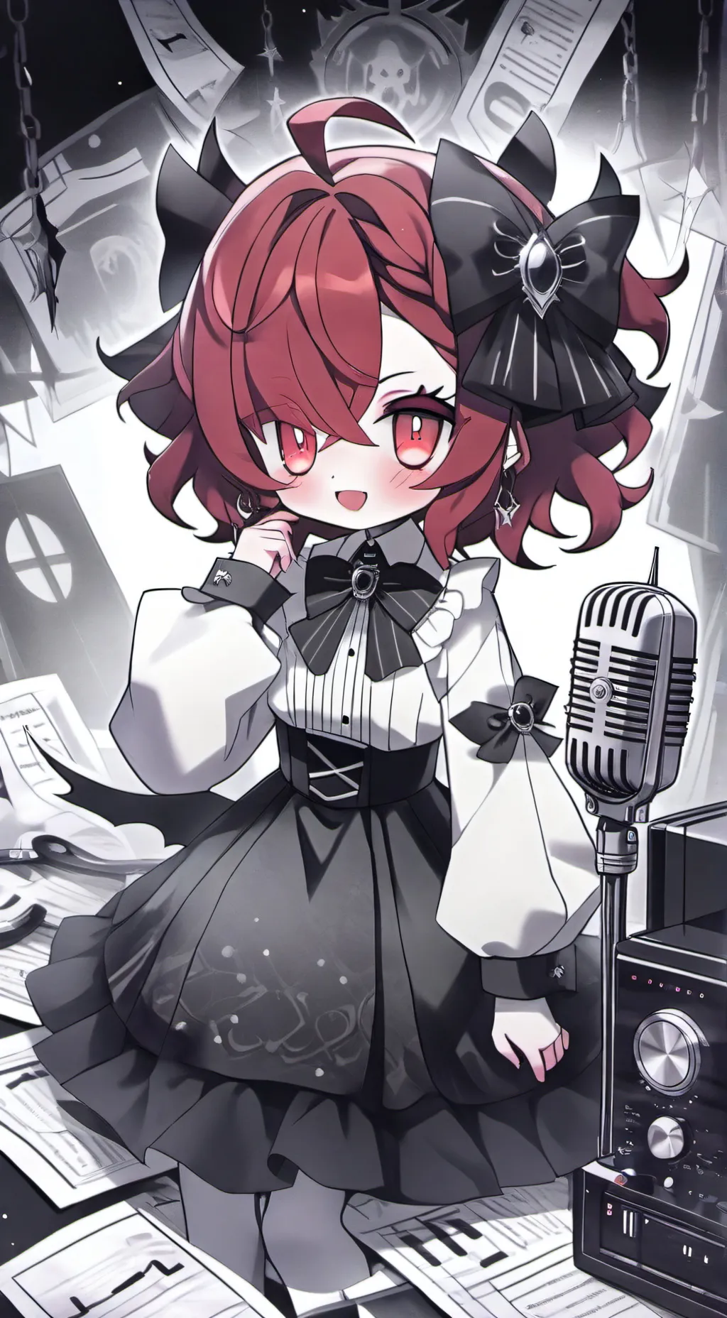 ai character: alastor/ luci simp background