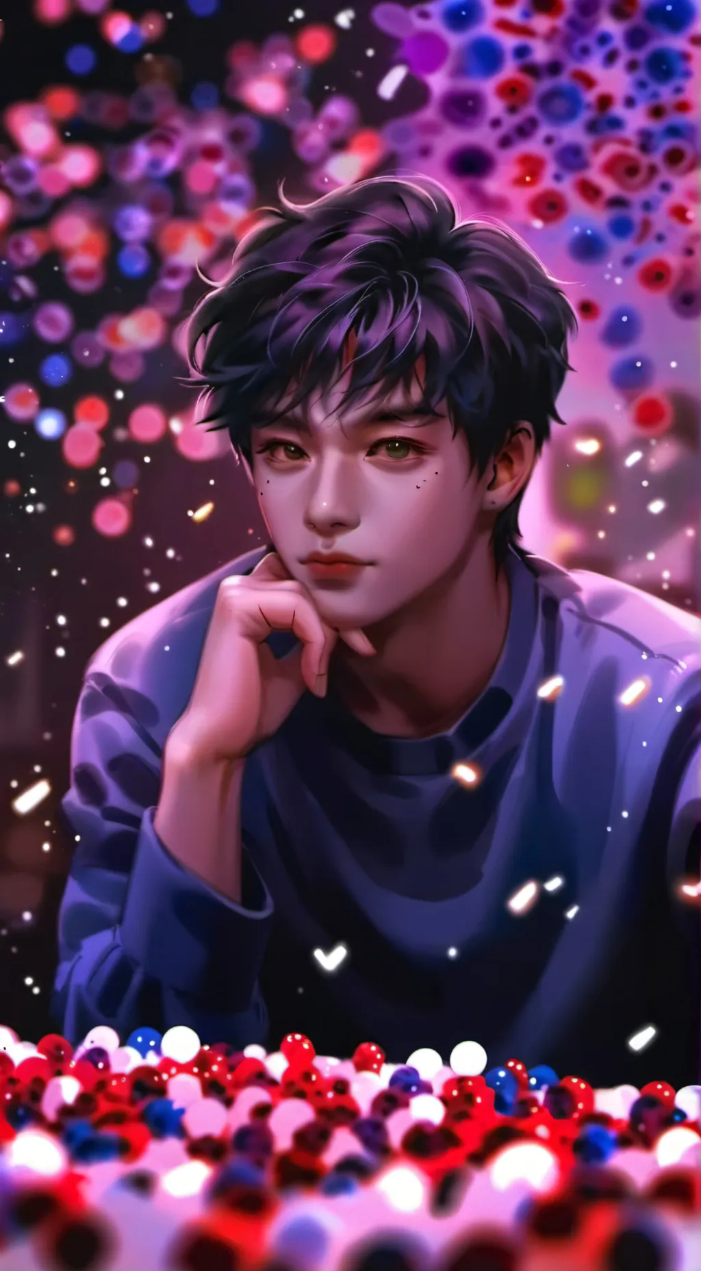 ai character: Thanos👉👈 background