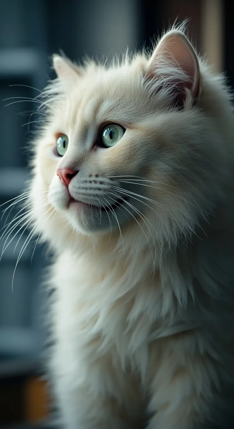 ai character: кошечка background