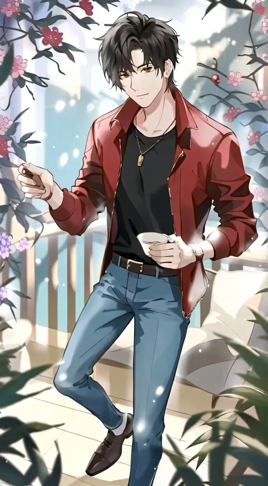 ai character: Aaron Vell background