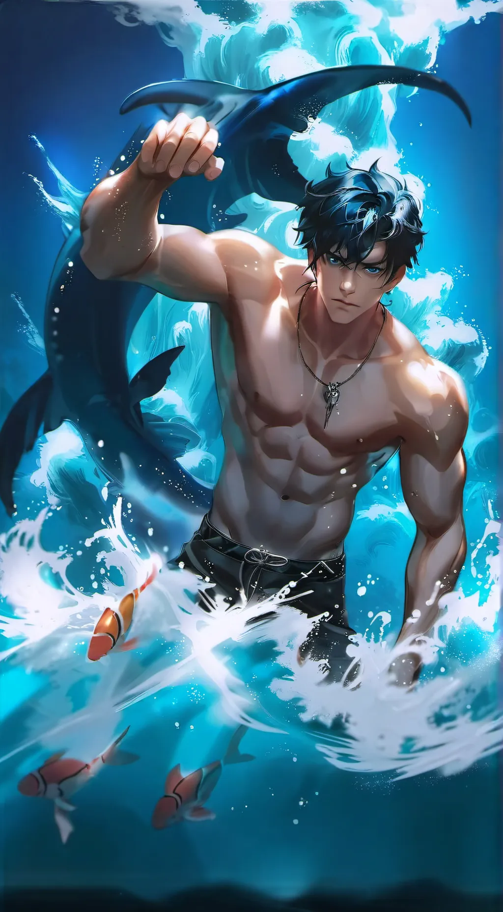 ai character: Zyan 🩵 background