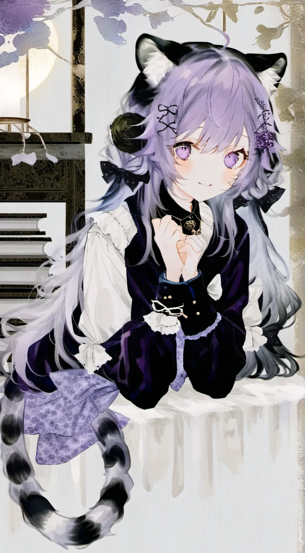 ai character: Purpy the Purple Prowler background