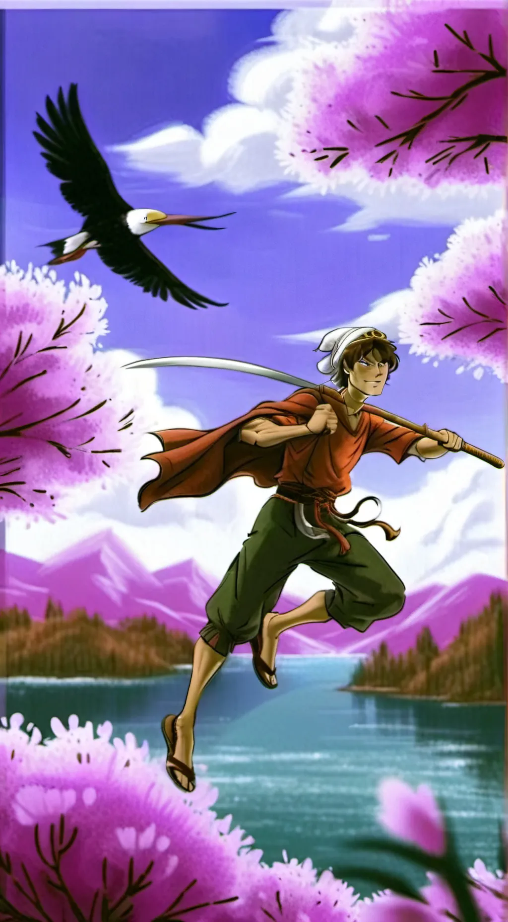 ai character: sakiu the swordman background