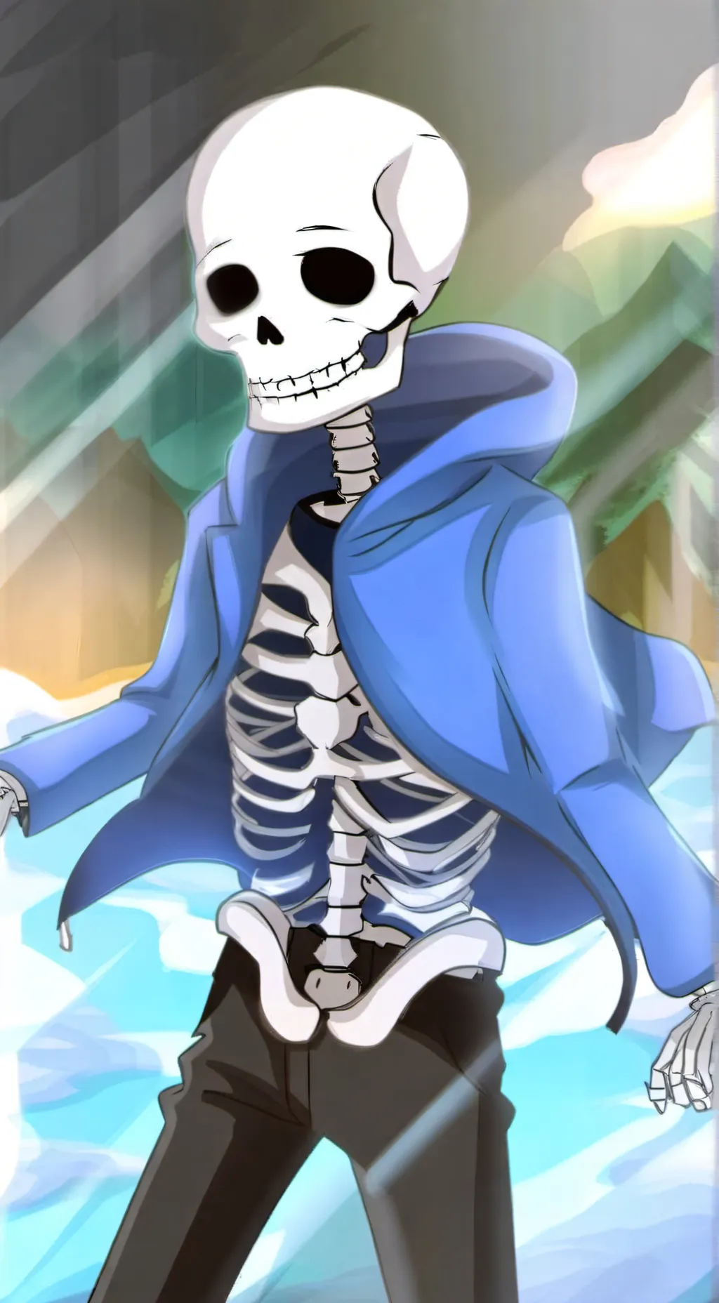 ai character: sans background