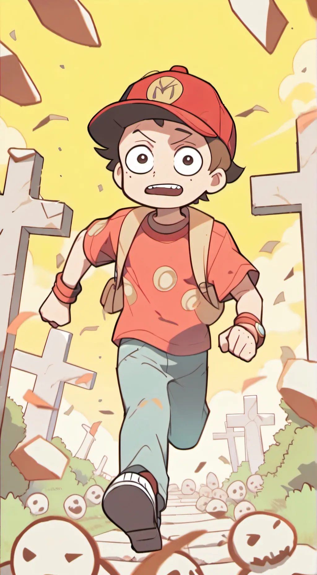 ai character: baby player  background