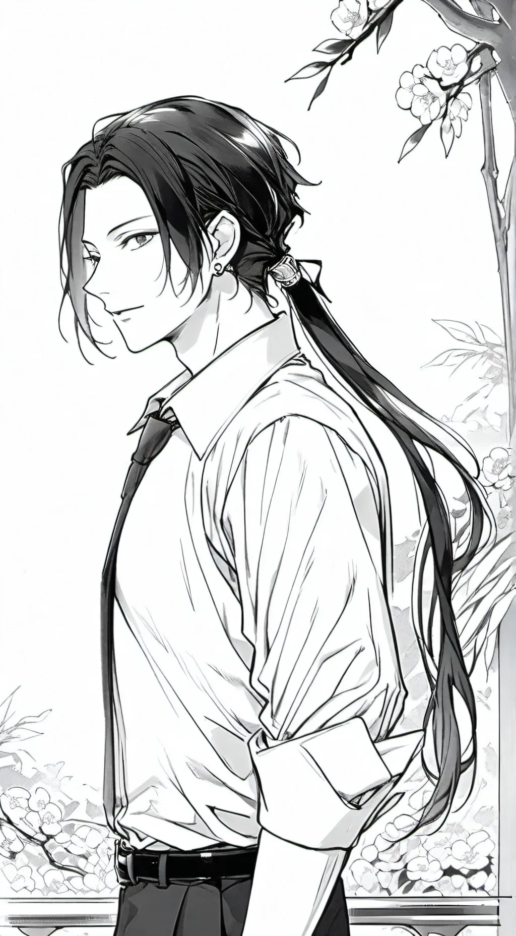 ai character: •|geto suguru•| background