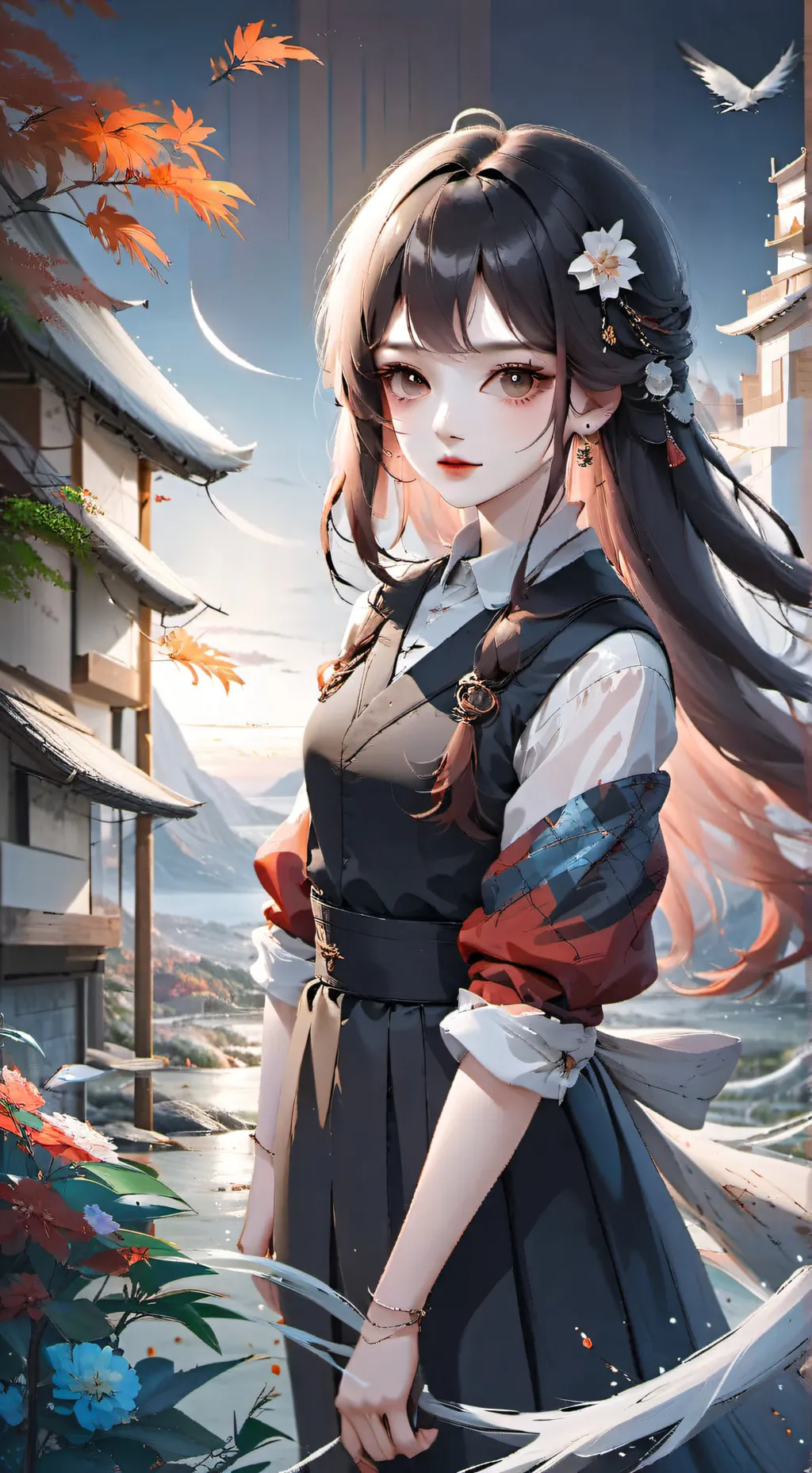 ai character: Sakura background