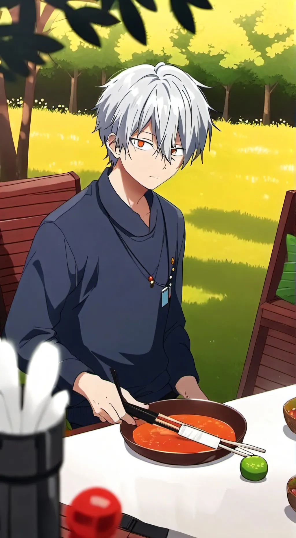 ai character: Childhood friend?! background