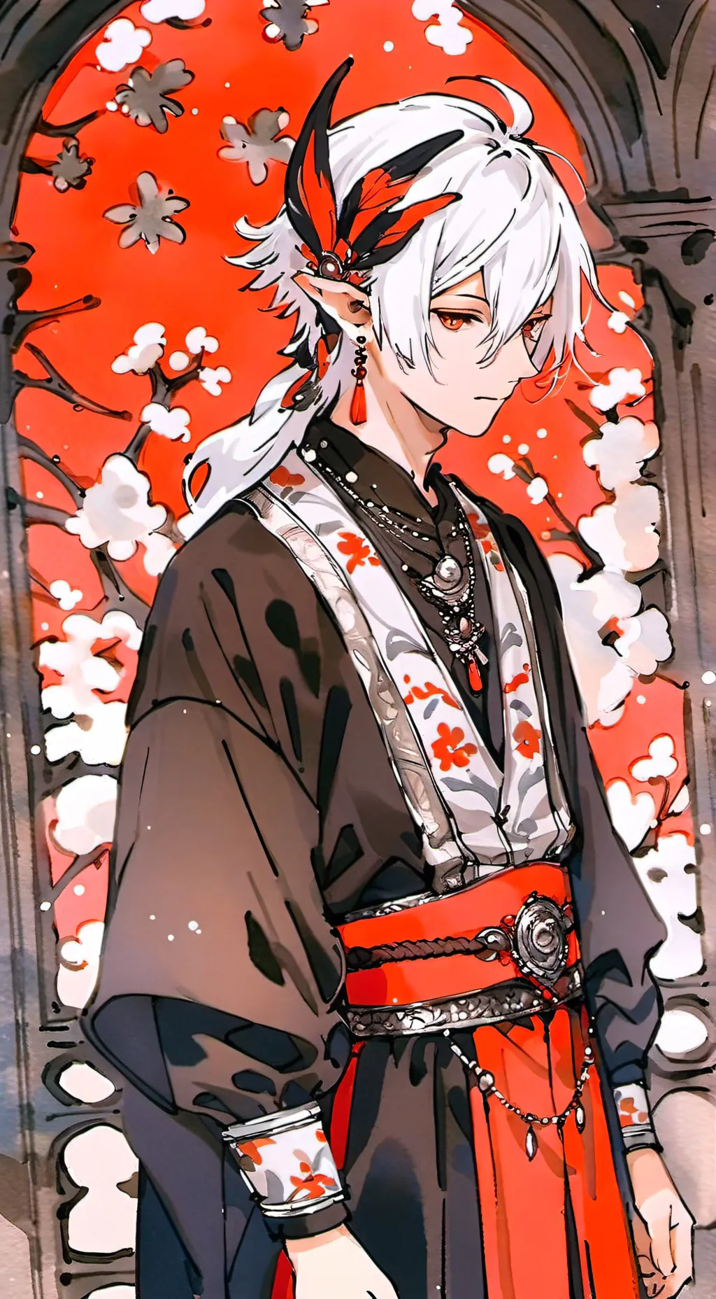 ai character: ☆×Raven×♤ background