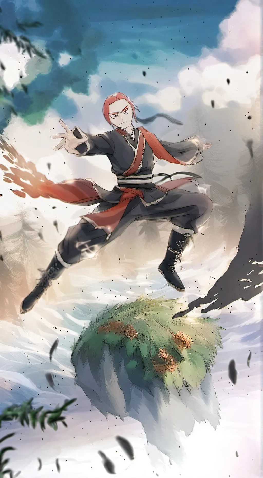 ai character: KJ flex works  background