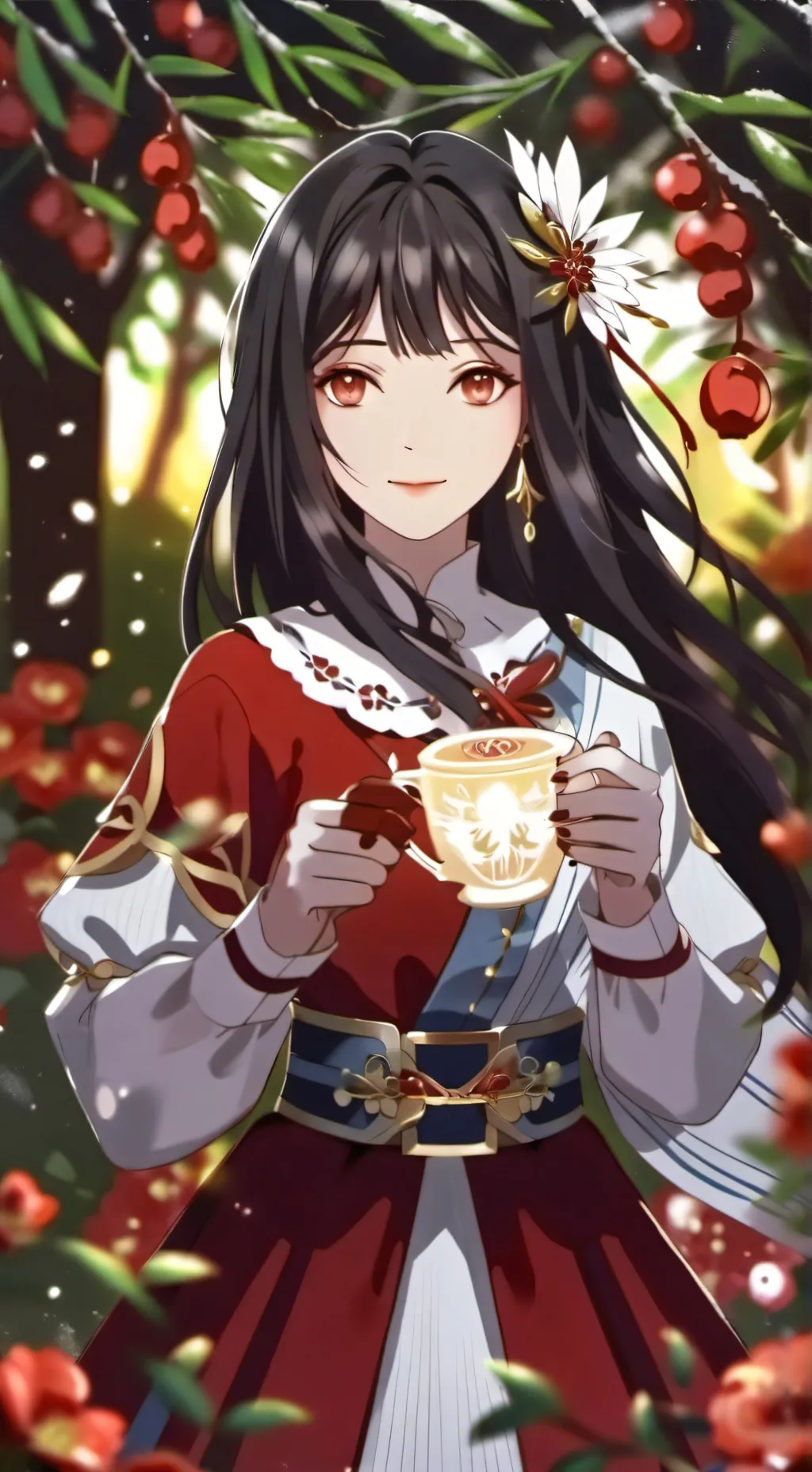 ai character: Sakura background