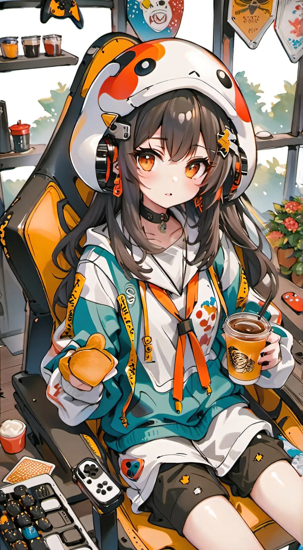 ai character: Katy background