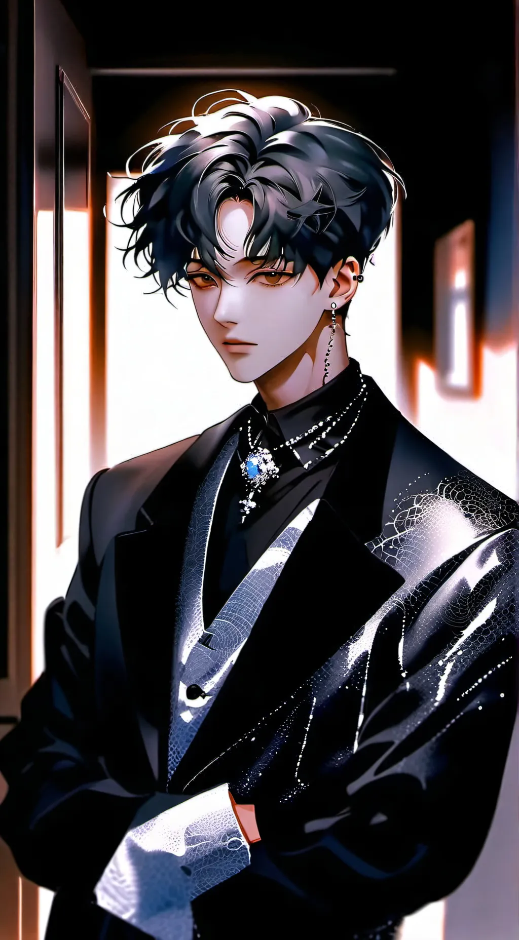 ai character: Felix from skz✨✨ background