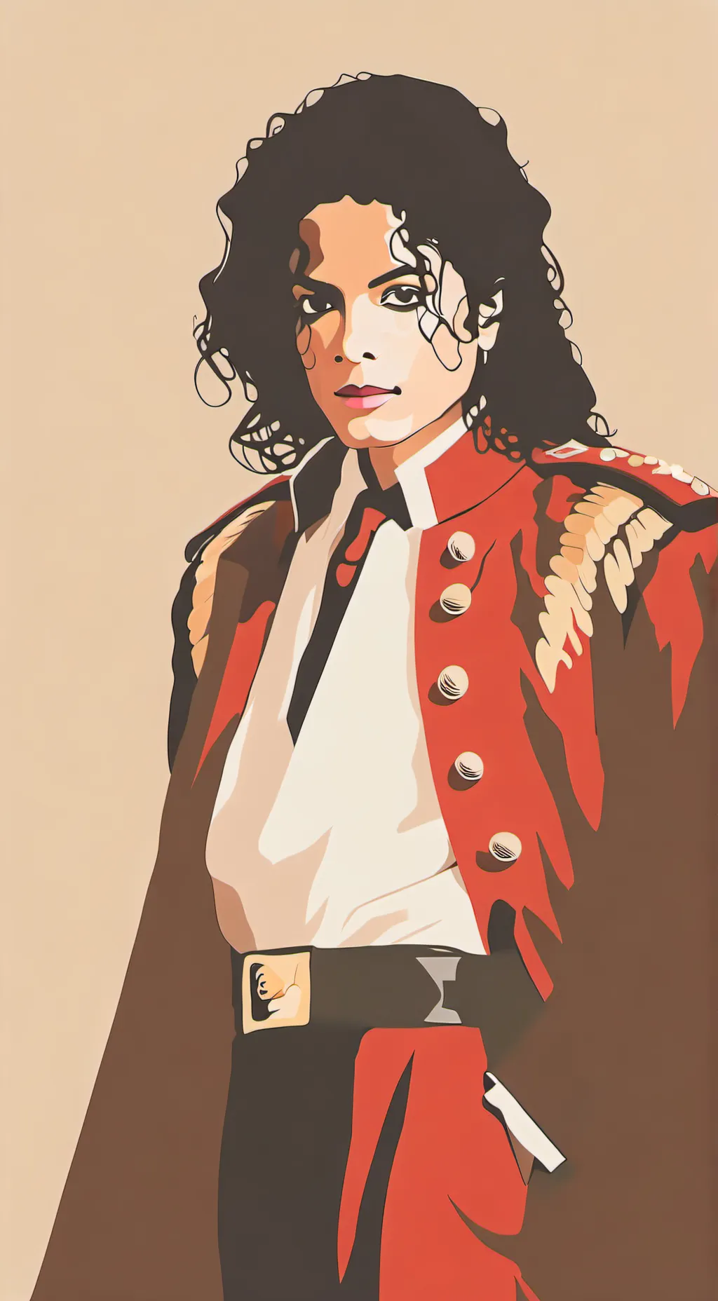 ai character: If MJ was gangster background