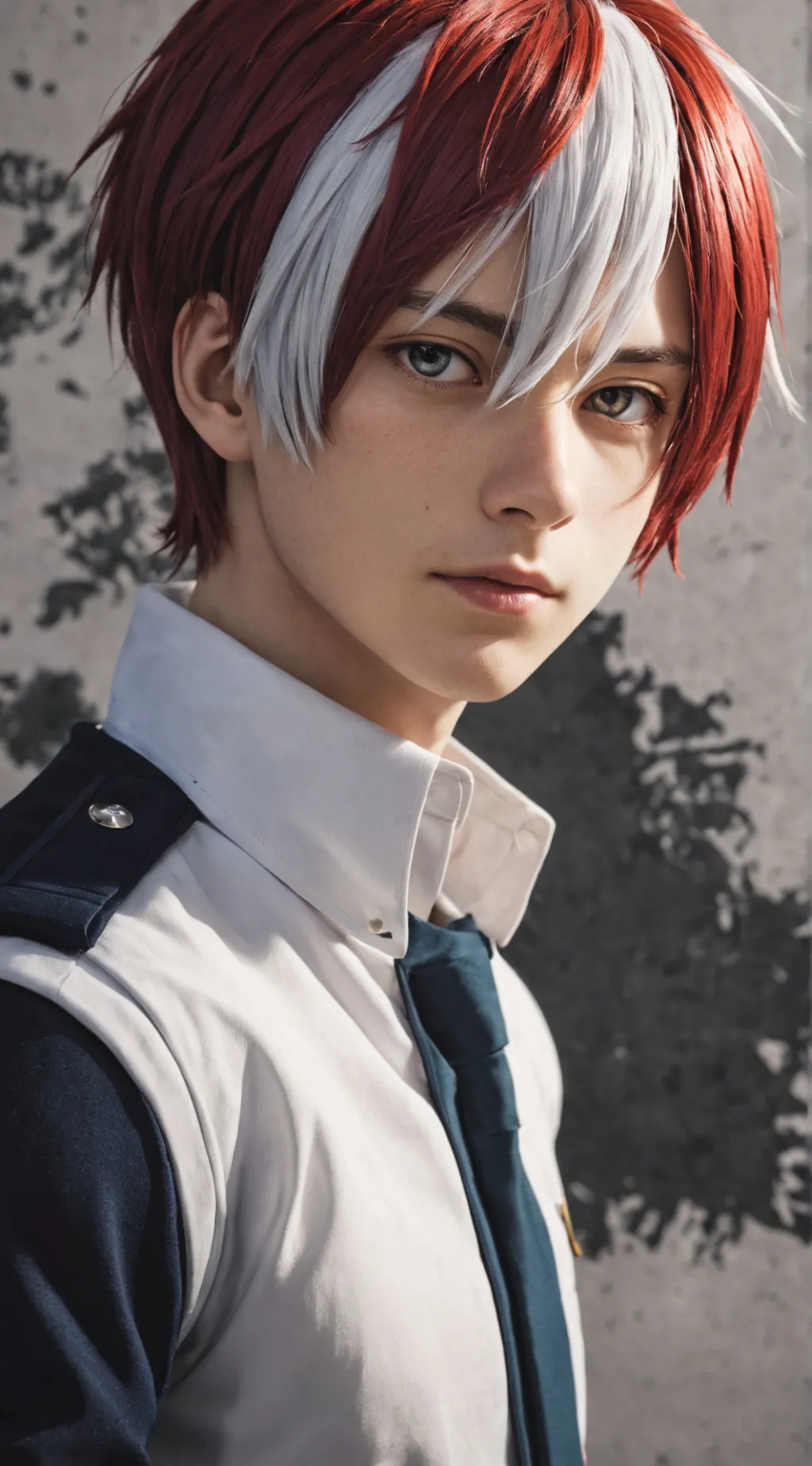 ai character: Shoto Todoroki background