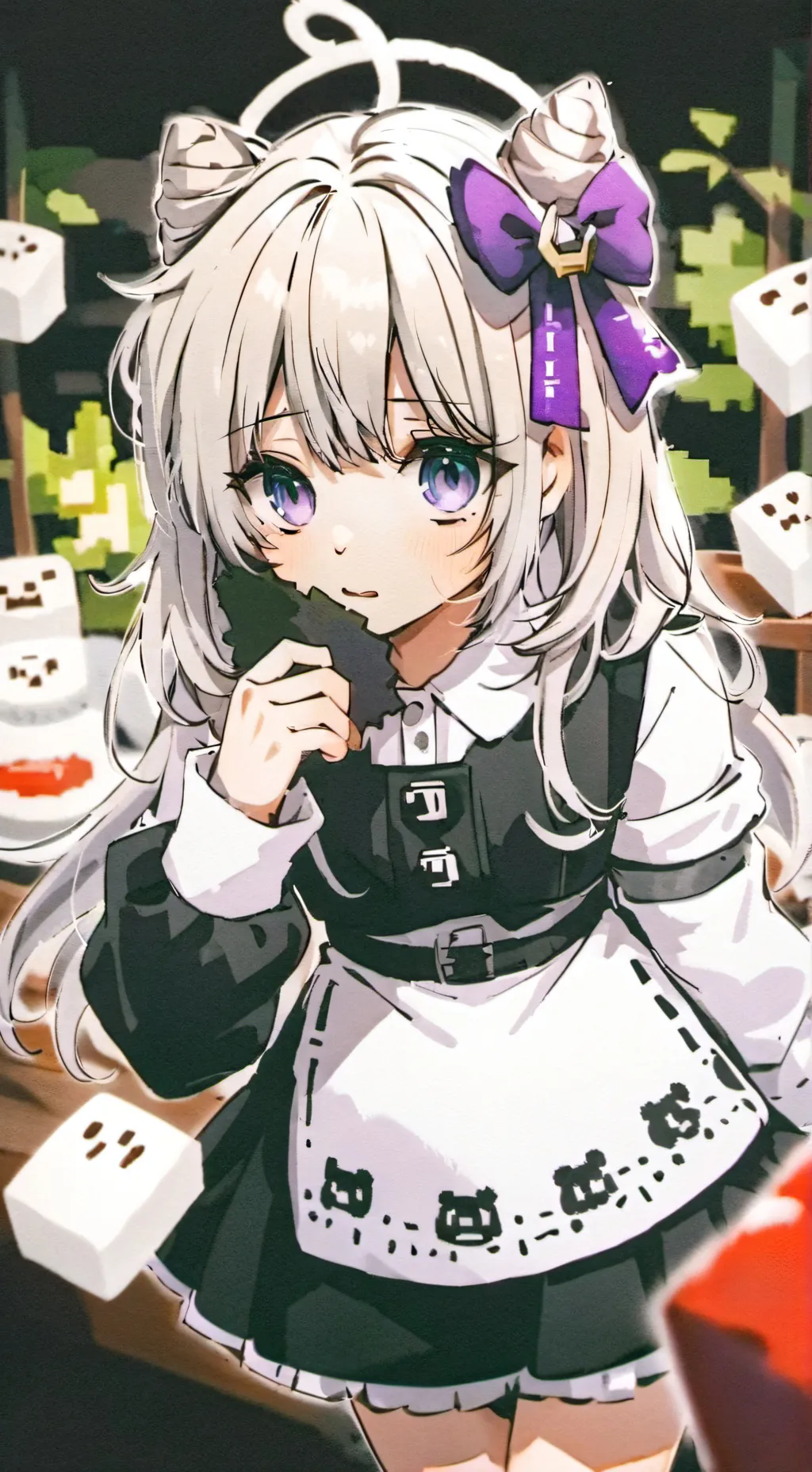 ai character: chica eslenderman background