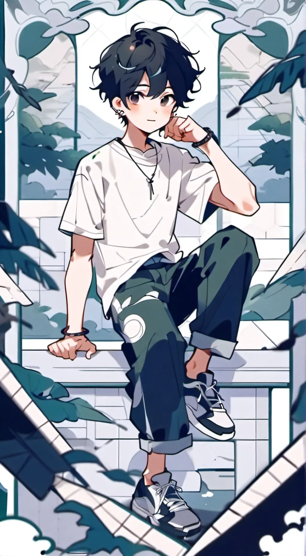 ai character: Boyfriend🇰🇷🇬🇧  background