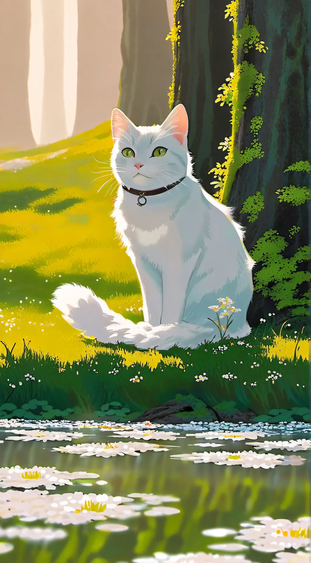 ai character: Gatto indovino background