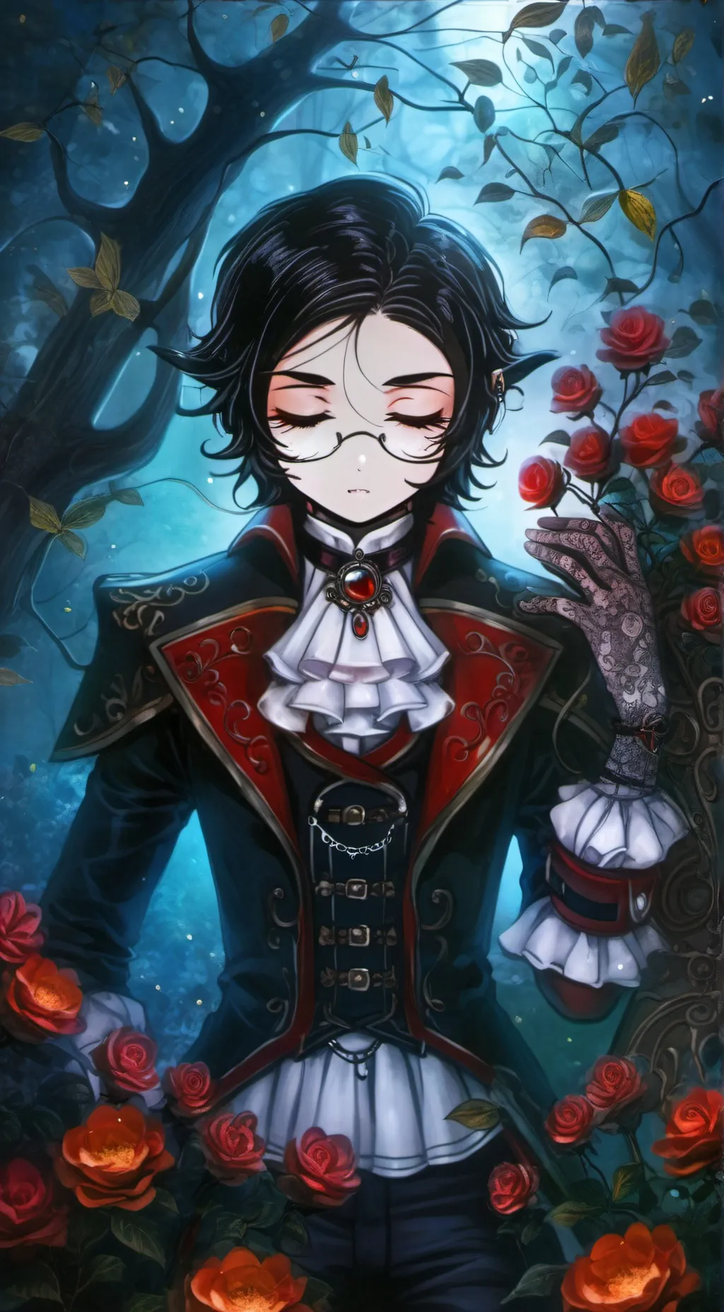 ai character: Vampire namgyu background