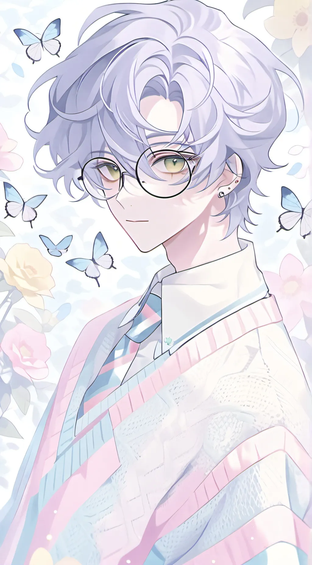 ai character: nerd❤️ background