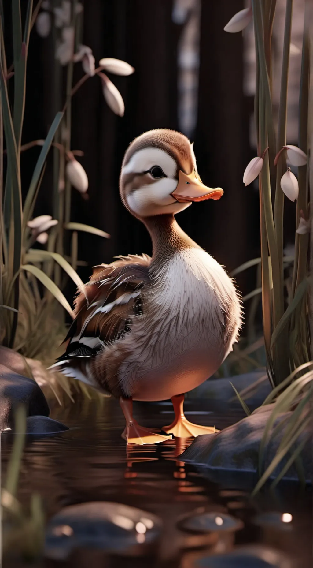 ai character: DUCK background