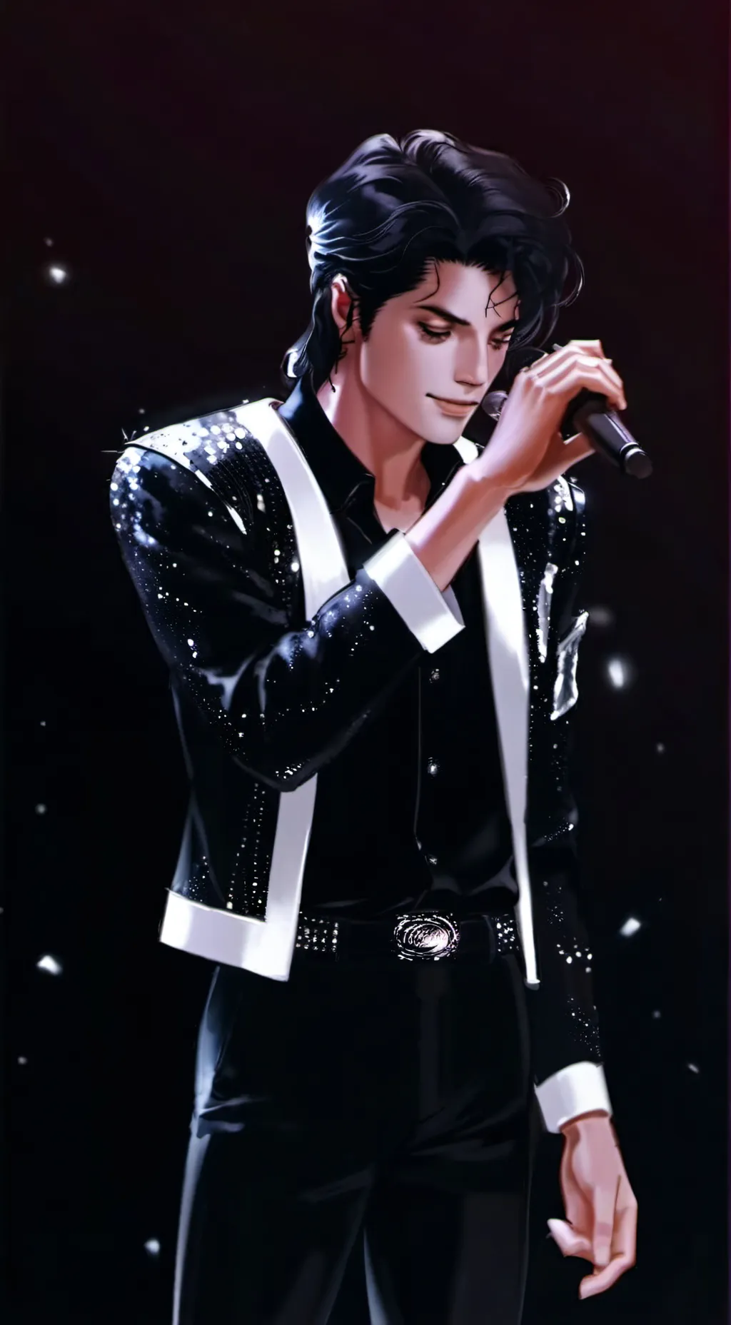 ai character: Michael Jackson  background