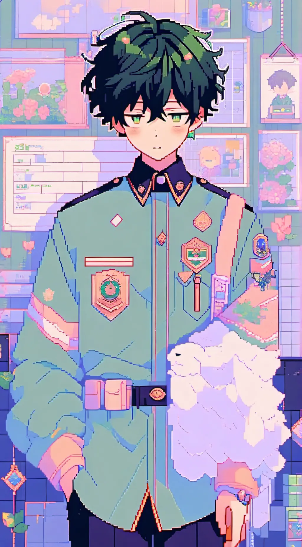 ai character: Deku❤️ background