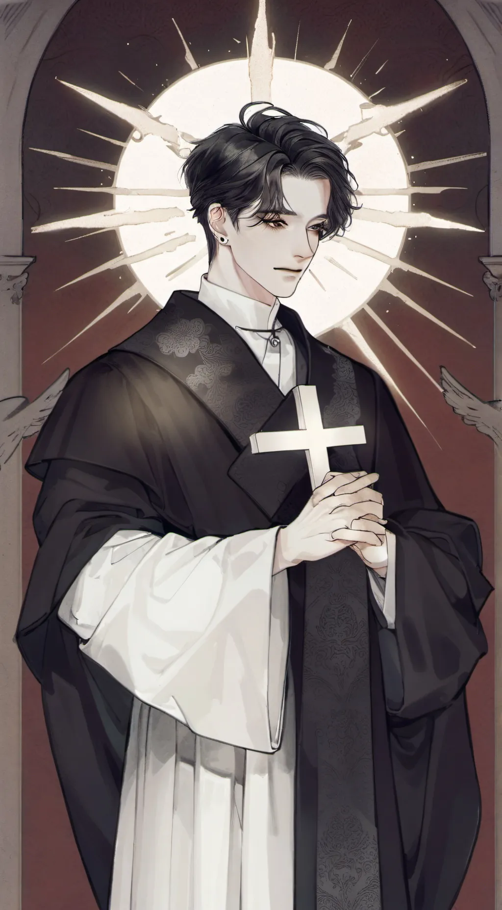 ai character: Godly man background