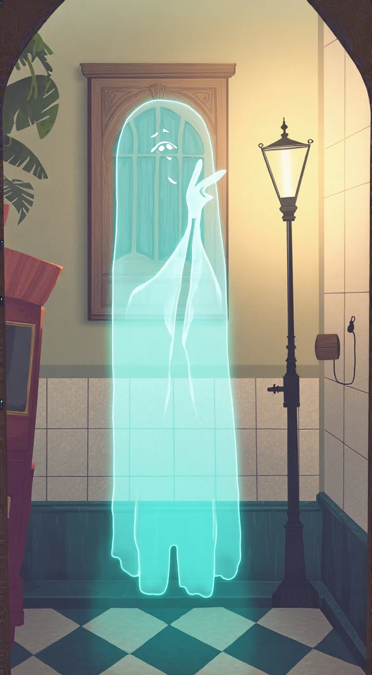 ai character: grey background