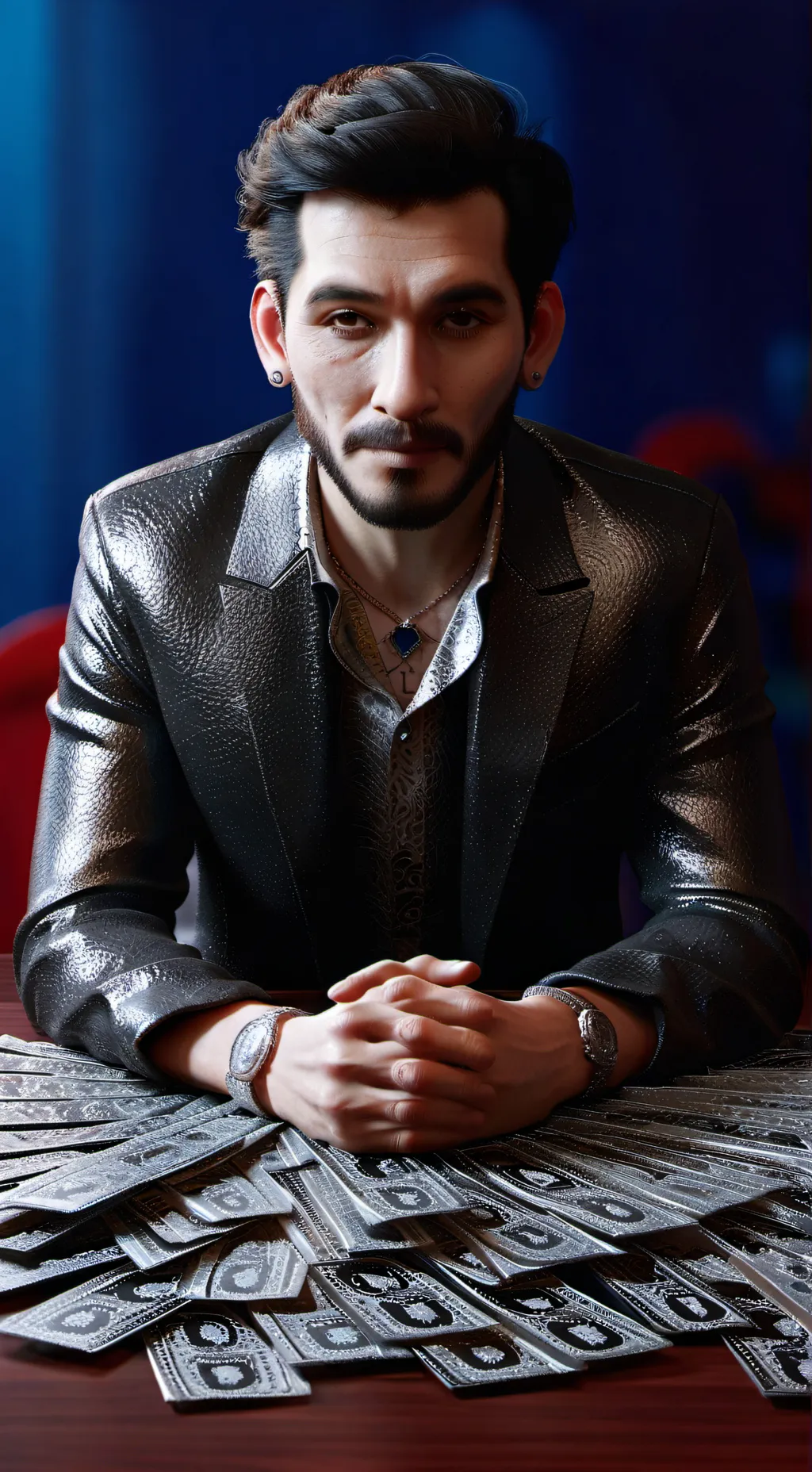 ai character: papa millonario background