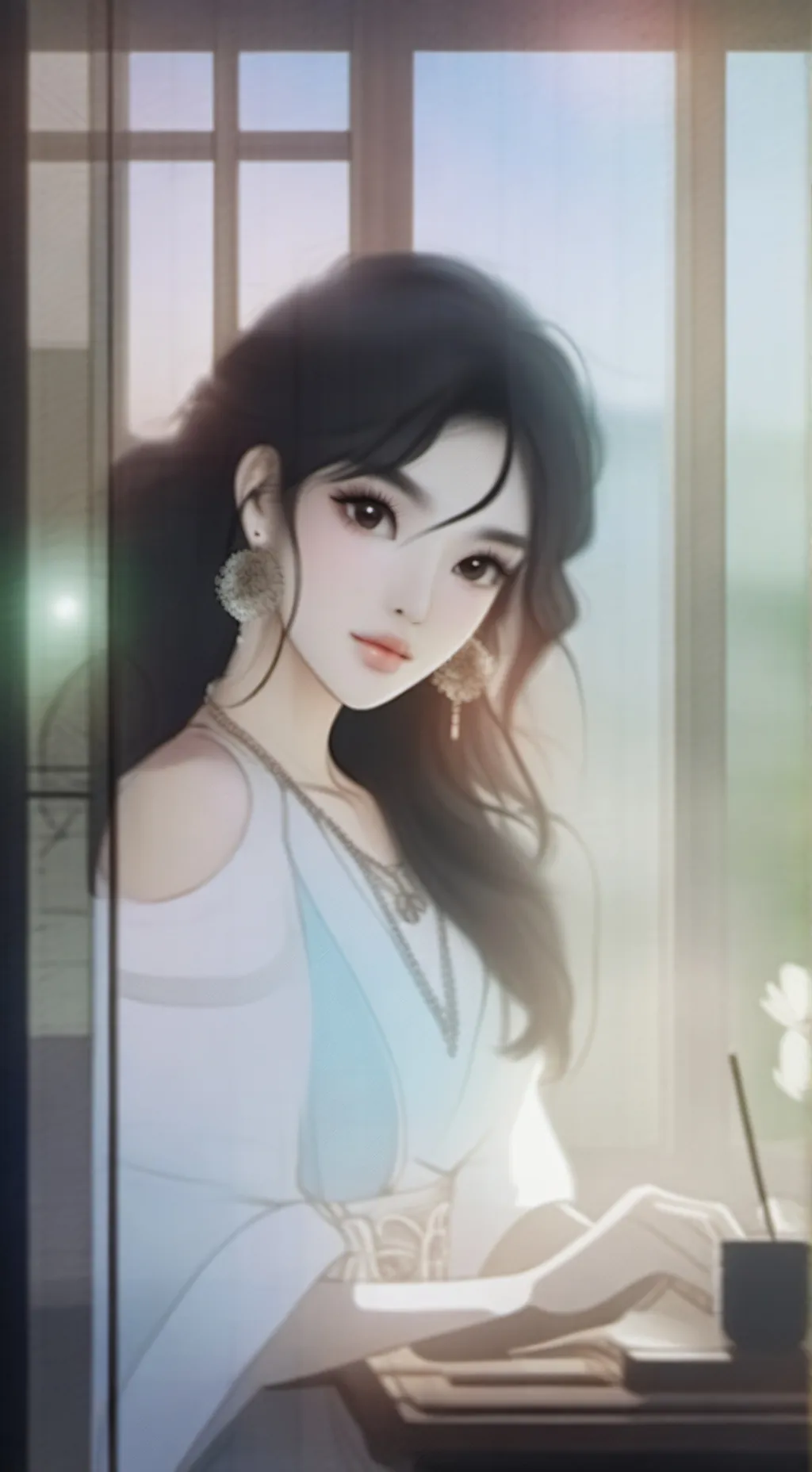 ai character: ★Elle★ background