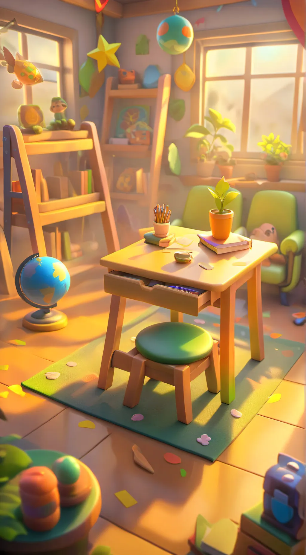 ai character: My normal class 2 background